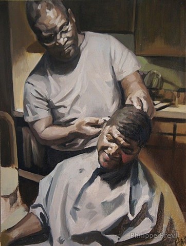 Papa m koupe fre m, 2012, Oil on wood